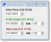 EditTradeData Dialog